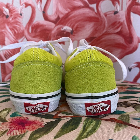 VANS Old Skool sneakers lime green SZ 13 kids - Picture 3 of 5